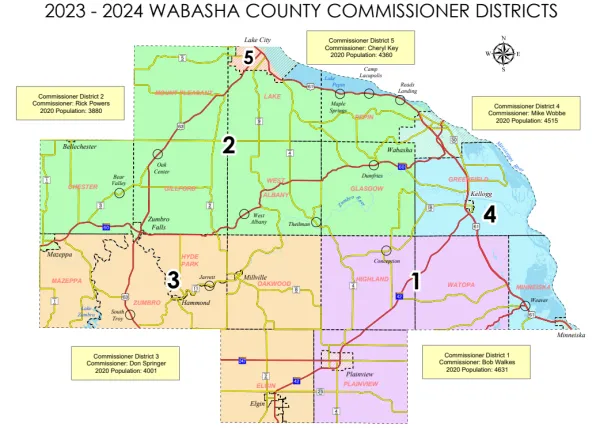 Wabasha County Commissioner Districts
