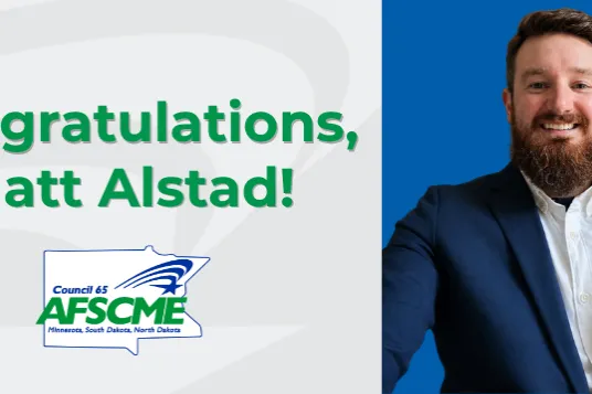 Congratulations, Matt Alstad
