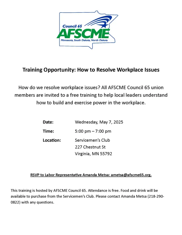 Virginia Solving Workplace Issues Training - Amanda Metsa | AFSCME ...