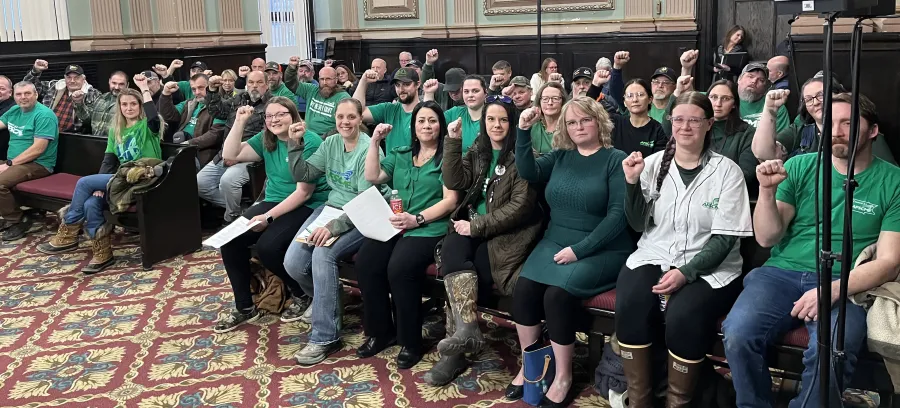 Local 791 Members at City Council Meeting