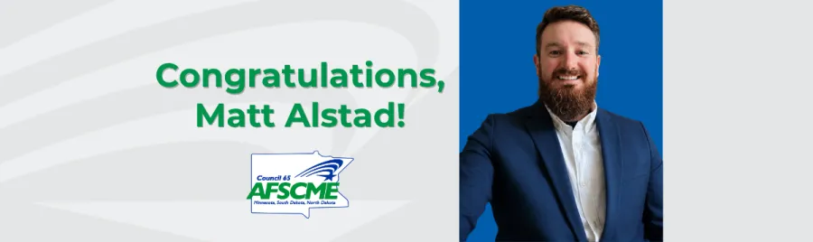 Congratulations, Matt Alstad