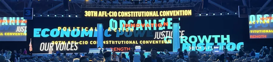 AFL-CIO Stage and Backdrop