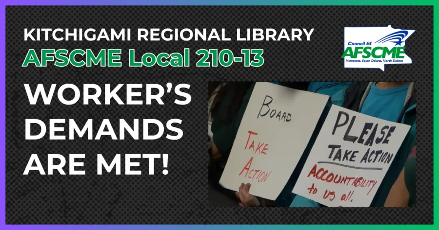 AFSCME Local 210-13 Worker's Demands are Met!