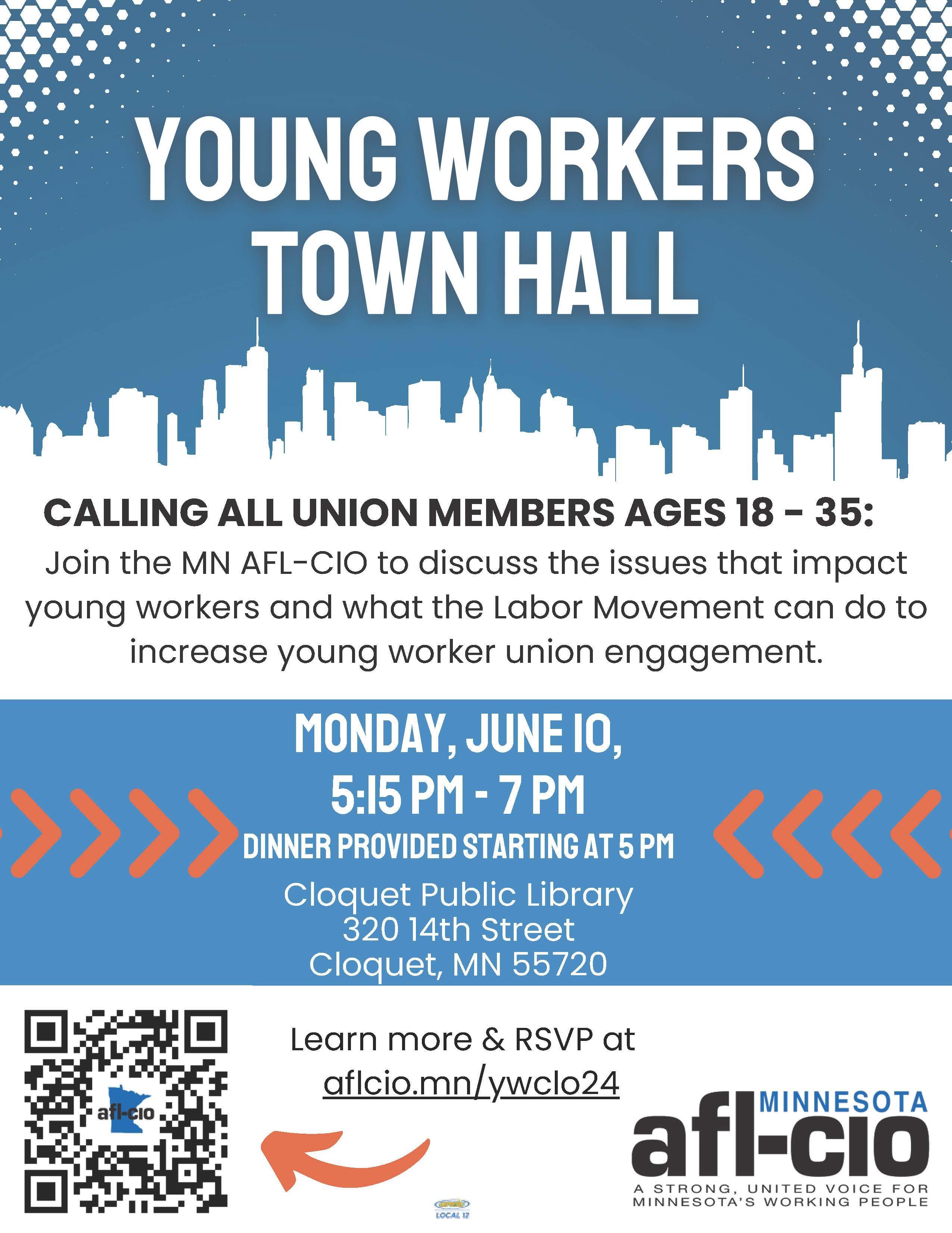 Young Worker Town Hall Flyer